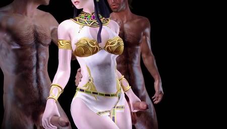 The Lewd Dream of an Ancient Queen - Threesome