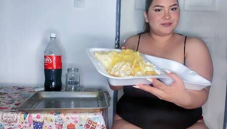 Tight Clothes and Full Meal Challenge