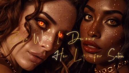 Edge While I Devour Her Lips for Satan