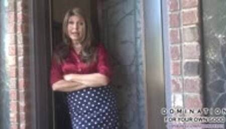 Stepmom Katherine spanks rebellious stepson & reads him the riot act - MP4