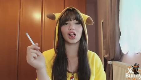 Halloween costume Day 2: Pikachu smoking