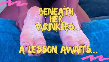 Beneath Her Wrinkles A Lesson Awaits... Foot Tickling with Princess Pystal (foot fetish)