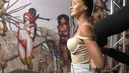 The new Mina Moreno "Ring the Bells" Challenge live from BoundCon 2025 - Game 7 - Full Clip mp4 HD