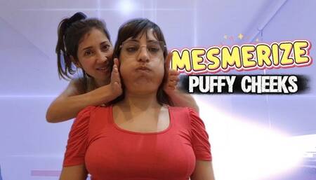 Mesmerize - Grecia captivates Alesia and plays with her face and cheeks