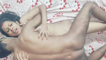 Hot bhabhi fucked with sex poses in front of boyfriend with husband