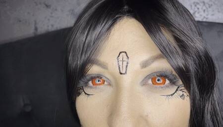 Sexy succubus returns from the cemetery and sucks cock Part A