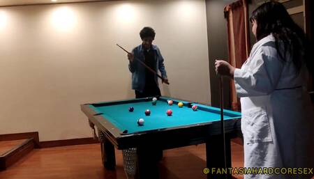 Giving My Best Friend Some Good Butt Massages After a Game of Pool Fantasiahardcoresex
