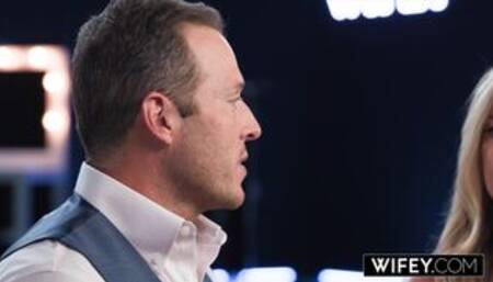 WIFEY Spit-Roasted Hotwife Callie Carter Takes A Massive BBC Creampie