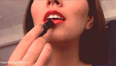 Red Lips Open Wide To Eat You -mp4