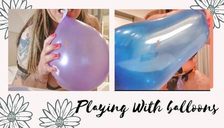 PLAYING WITH BALLOONS!