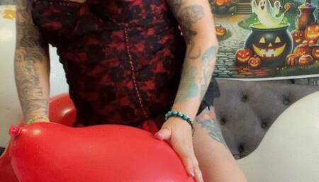 Sexy Looner blow pop more red balloons