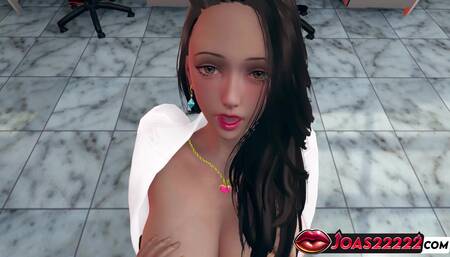 Steamy Laboratory Hentai Girl Big Tits 3D Rule34 Animation - Anus Licking & Chair Squirt Orgasm