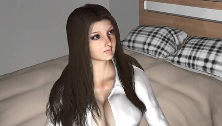 Busty Next-Door Girl Having Sex With A Black Old Man