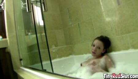 Riley Rebel with natural tits Bathtub Orgasm