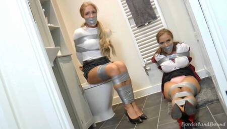 Emma & Jessica in: The Old Seafarer's Surprise: Lured, Wrapped & Gagged Lady Spies Didn’t See Their Certain Peril Coming!