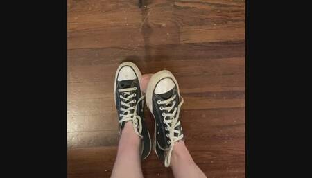 Miss Lex Jerks Off Dildo With Dirty Chuck Taylors