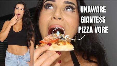 Unaware giantess pizza vore - OnlyVanessa