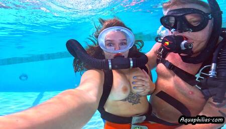 Aquaphilias- Bunny Fae- Double Hose SCUBA in White Cotton- Boy Girl