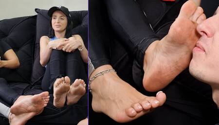 Goddess Kiffa and Vitoria Vonteese - He Lost the Bet Now He Must Lick Their Dirty Feet - DIRTY FEET - FOOT WORSHIP - DOMINATION - TOE SUCK - FOOT SLAPPING - HUMILIATION - FEMALE DOMINATION - SOLES - SLAP - FEMDOM - 720p