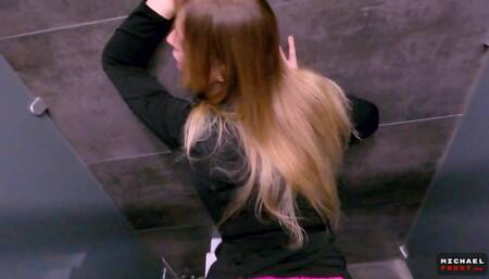 Unlucky Shoplifter Fucked in Mall Toilet - Risky Sex - POV