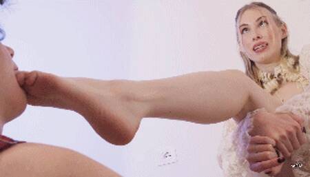 ANGEL AND DEMON LEZDOM FOOT DOMINATION - WMV HD