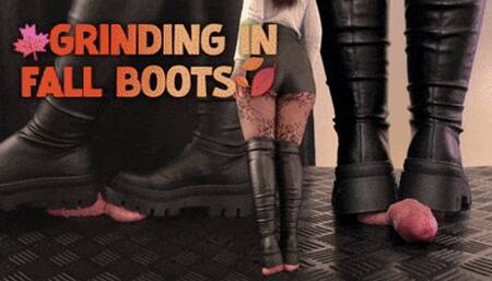 Cock and Balls Grinding in Fall Knee High Boots (Edited Version) - TamyStarly - Cock Balls Crush Trample, Shoejob, Bootjob, CBT, Ballbusting, Trampling, Stomping