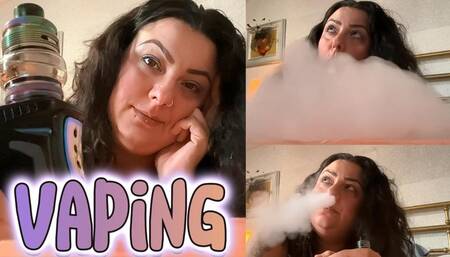 Goddess Malory Knox SMOTHERS You in Vape Clouds: Screen-Engulfing Smoke Whiteout (Ignored - TV Vape Session)