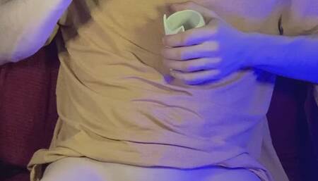 Balls Massage - Smoking Male Gets Groin Rub - (Balls Massage 18)