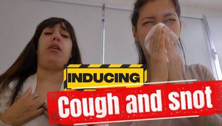 Inducing severe coughing, snot, and sneezing with smoke, Alesia and Grecia