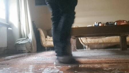 ACCIDENTAL EXPOSURE OF ASS WHILE CLEANING