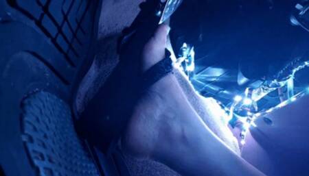 Black Wedge Flip Flop & Barefoot