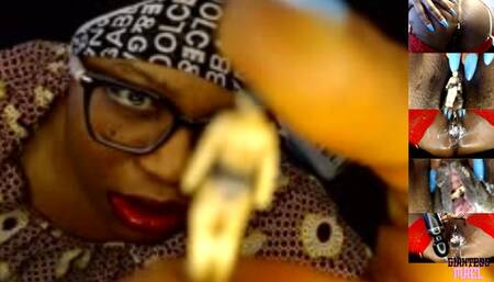 Trapped in My Sopping Wet Pussy - African Giantess, Pussy Vore, The Tiny Man I Found Became My Living Sex Toy