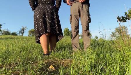 My Stepmom's Pussy Peeing Outdoors This Fall