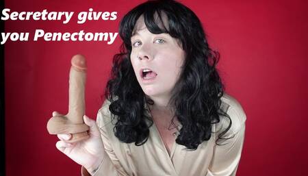 *1280x480* Secretary gives you a PENECTOMY