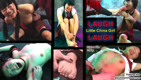 FULL CLIP Laugh! China Girl, Laugh! - Sweet little Asian in School Girl outfit Tickled by Domina Skye and The Mystery Hands while she is bound and topless and laughs so much she can barely breath! 1080P