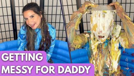 Am I Messy Enough for You, Daddy? | POV Sploshing & Dildo Play