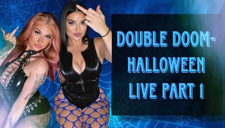 Part 1- Double Doom Halloween Live - Wheelspins, Humiliation, Farting, Foot & Ass Worship, Findom Feat Goddess Jay