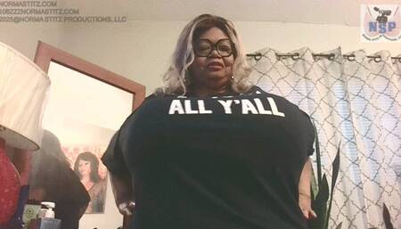 MR. DON GIVES NORMA STITZ NEW BRA PLUS A FOOT BALL