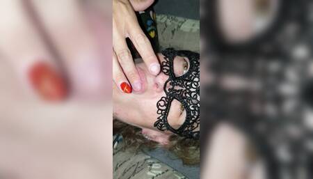 My boyfriend fucks me. He sticks his cock in my cunt. He squirts his all over me.