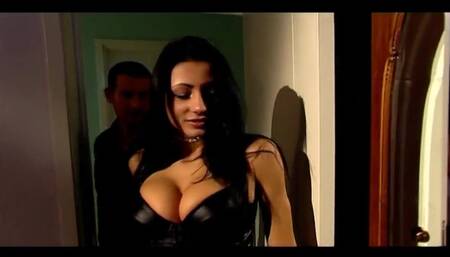 Beautiful big boobs hairy pussy anal penetrated in the bedroom