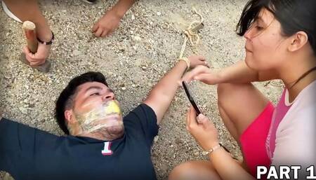 Chubby Boy Owned by His Psycho Ex-Girlfriend and Her Henchman – Part 1 (Full HD 1080p)