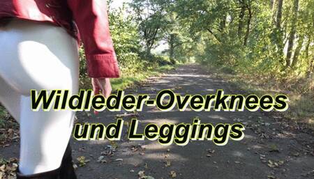 Suede over-the-knee boots and leggings - Wildleder Overknees und Leggings