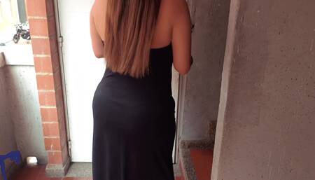 Hot Latina MILF Passenger Sucks My Cock at Home After Masturbating in the Car Part 2