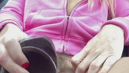 Outdoor Car Park Pussy Wank