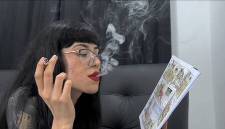 I love smoking while reading comics