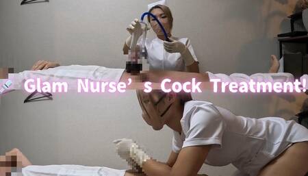 Glam Nurse’s Cock Treatment!