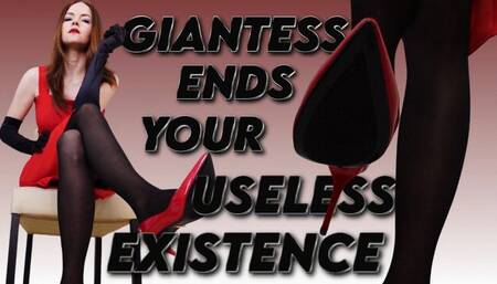 Giantess ends your useless existence