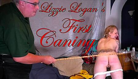 NEW GIRL Lizzie gets the Cane for the First Time - 1920 x 1080p Full HD - MP4 version