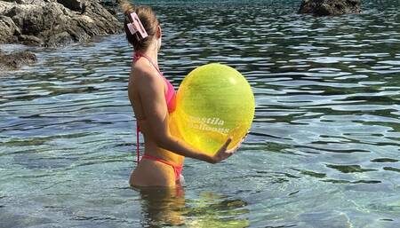 inflating balloons in public