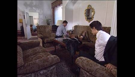 Lesbians pussy licking sexy blonde double penetrated anal fucking threesome